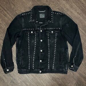 Zara Studded Denim Jacket